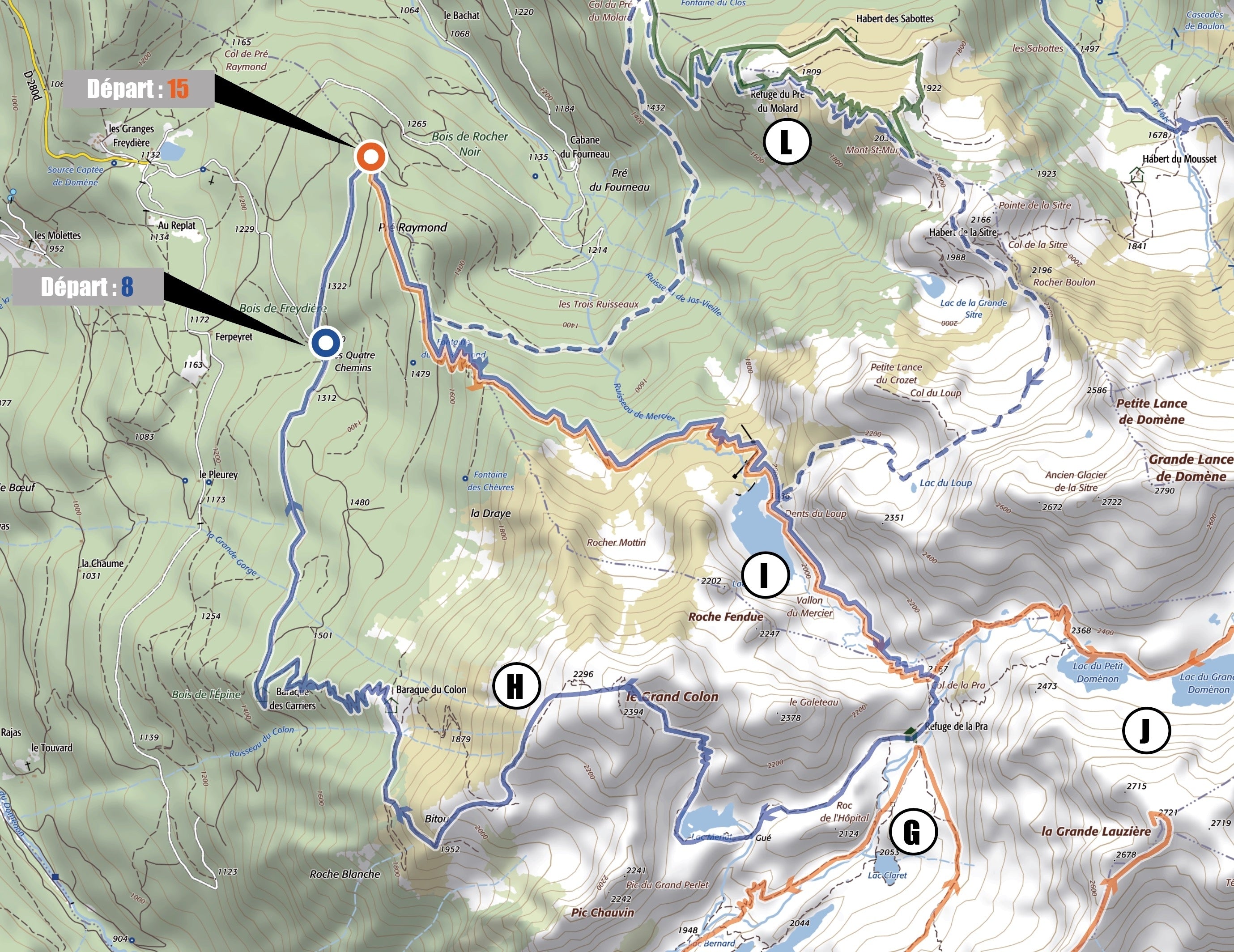 CARTORANDO Randonnée Belledonne Sud