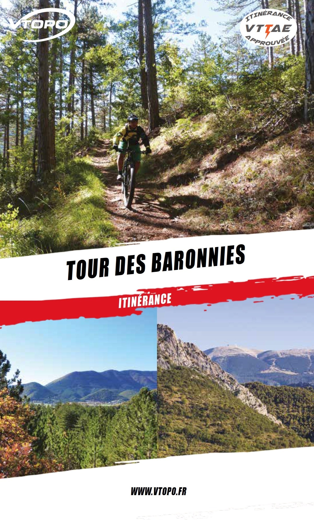 VTOPO VTT Itinérance Tour des Baronnies - Livre Numérique
