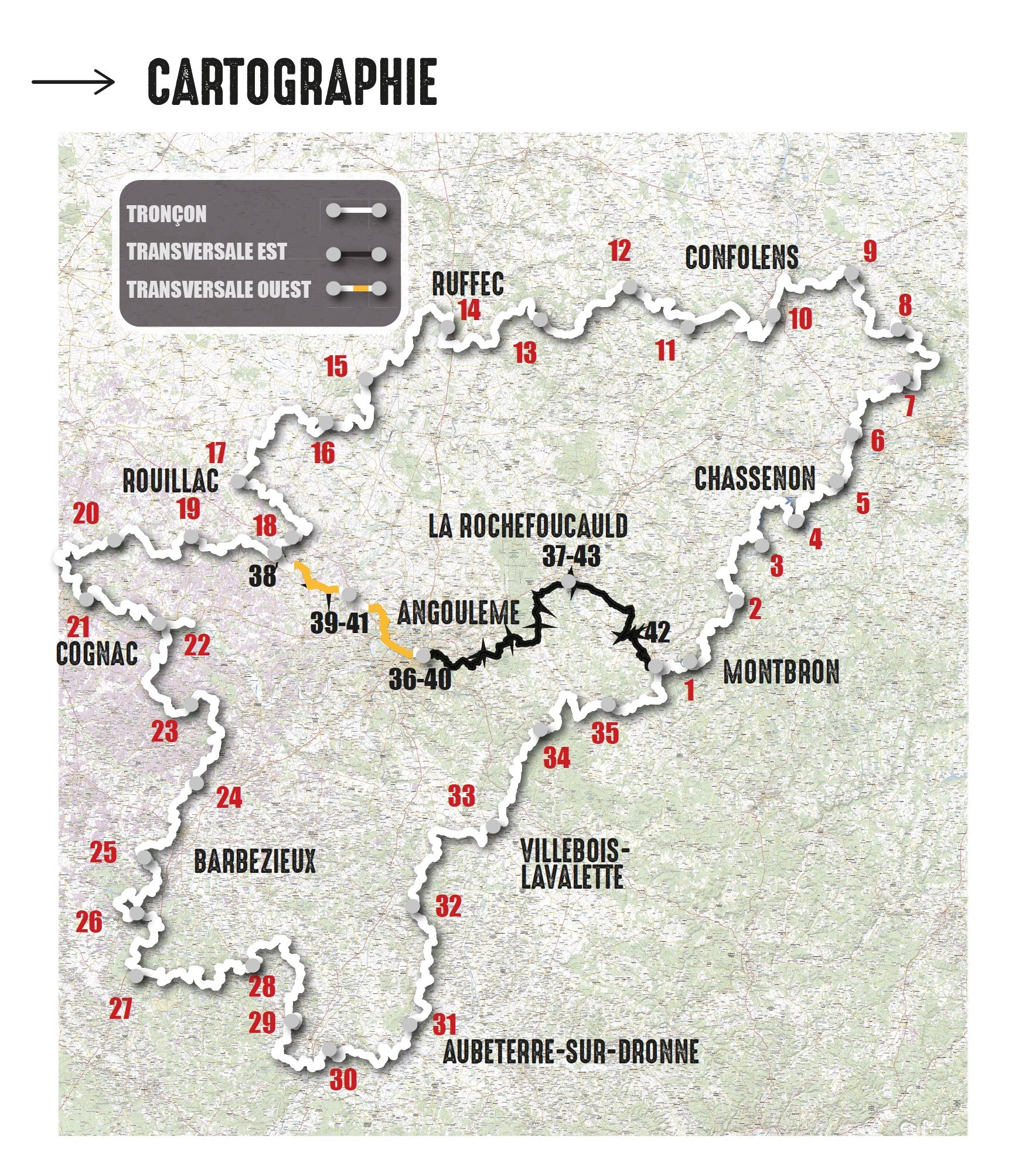 VTOPO MTB Roaming Tour of the Charente